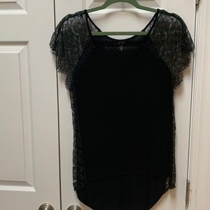 Jessica Simpson lace edge top